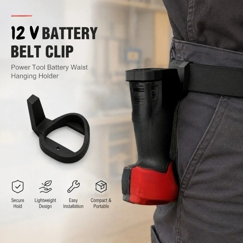 Tools For Woodworking Workshop - 12V Power Tool Battery Waist Clip