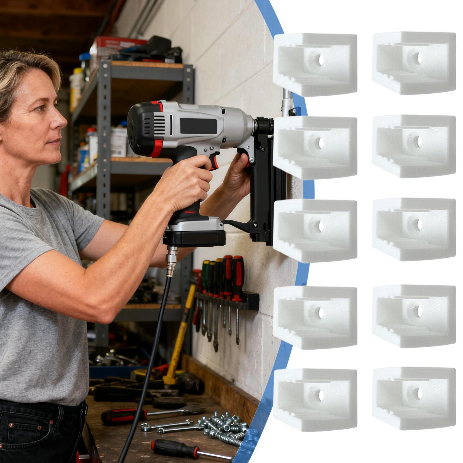 Workshop Tools Hanger - Air Tool Rack 10pcs Space-Saving Hanger