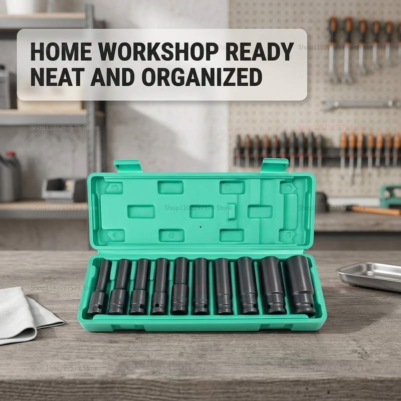 Tools Set Workshop - 10pcs Socket Wrench Set 8-24mm Adjustable