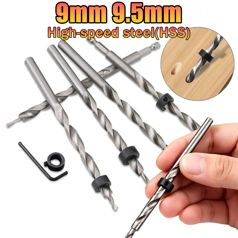 Pocket Hole Jig - Twist Step Drill Bit with Stoper