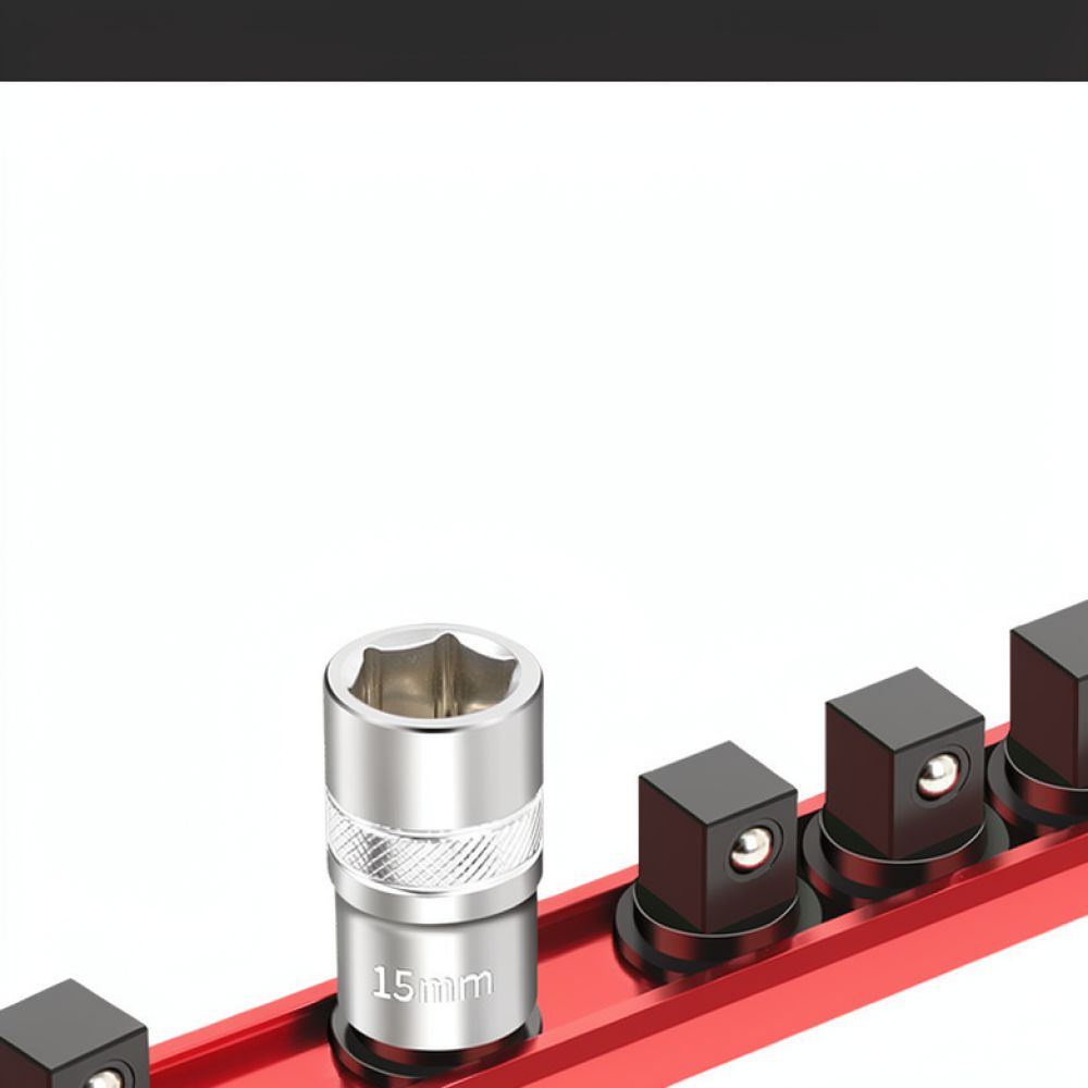 Workshop Tools Hanger - Stainless Steel Magnetic Socket Holder Rail