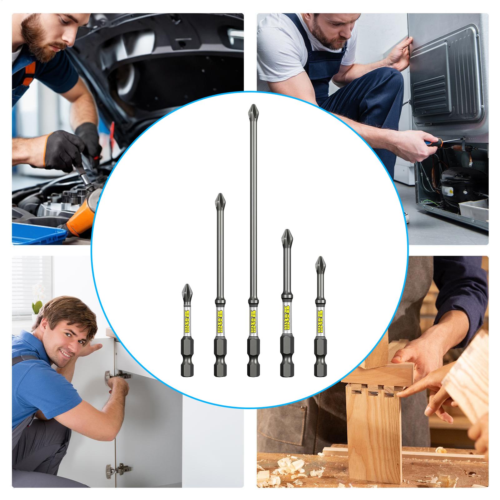Drill Screwdriver Bit Set 5-Pi - Tools Set Workshop recension och pris