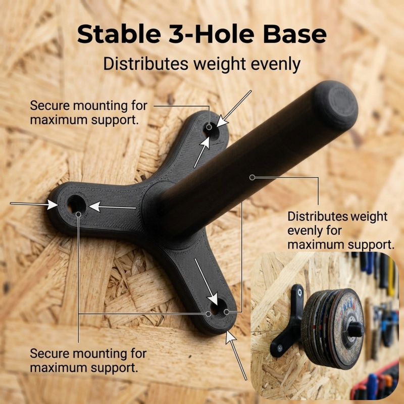 1Pcs Wall Mount Grinder Holder - Workshop Tools Wall recension och pris