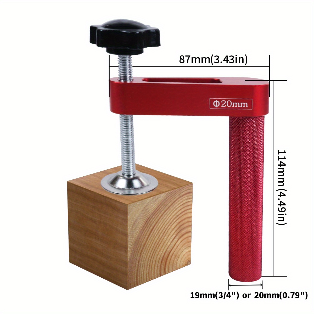 1pc 19mm/20mm Dog Hole Clamp W - Bench Dog Hole recension och pris