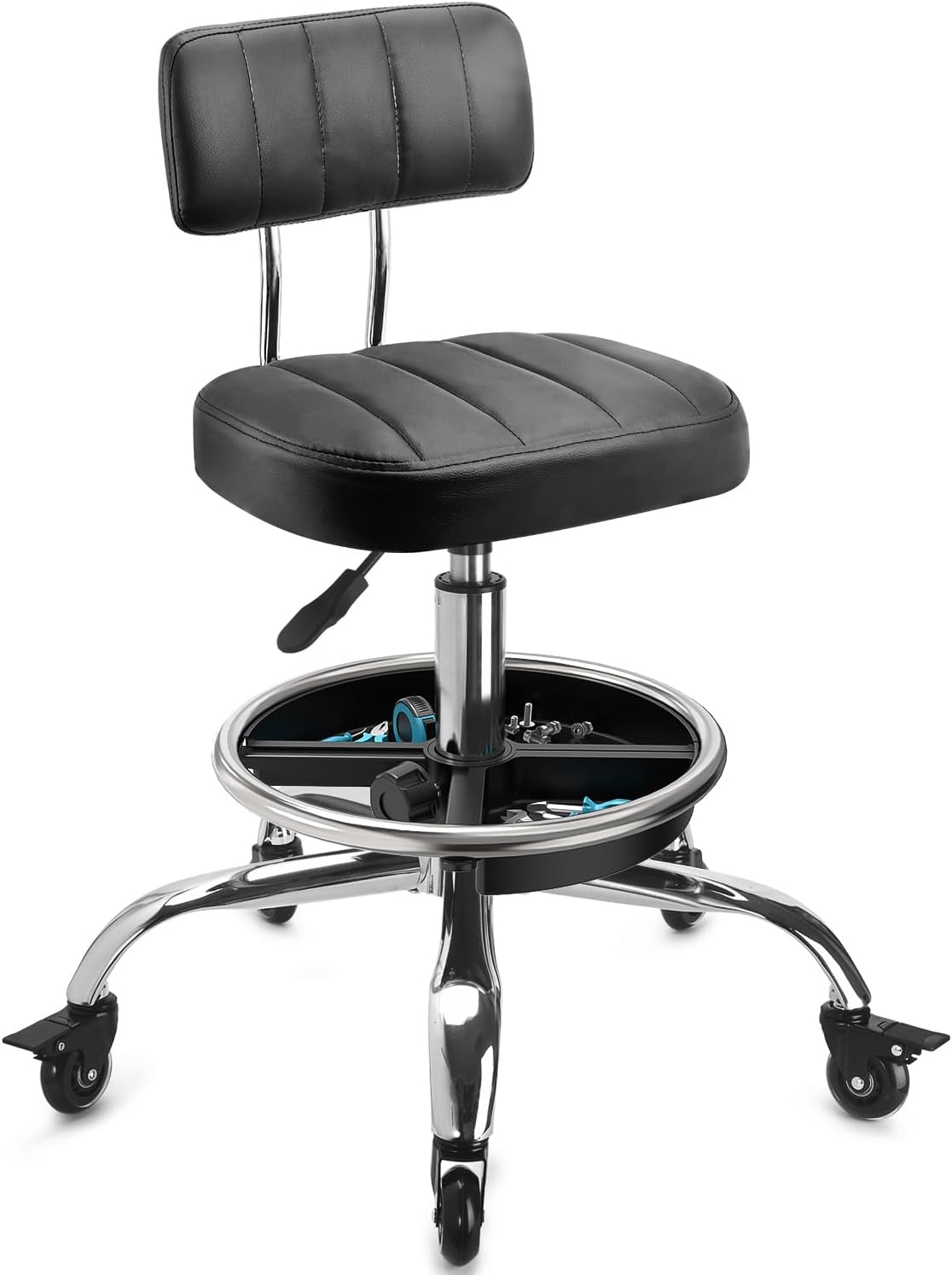 Garage Mechanic Stool With Bac - Mechanical Tools In Workshop recension och pris