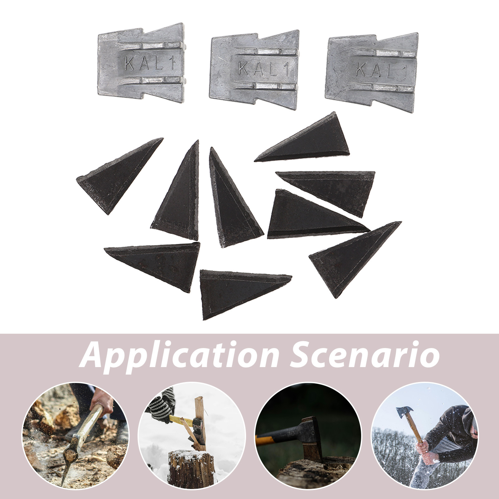 12Pcs Axe Handle Wedges Metal  - Tools Set Workshop recension och pris