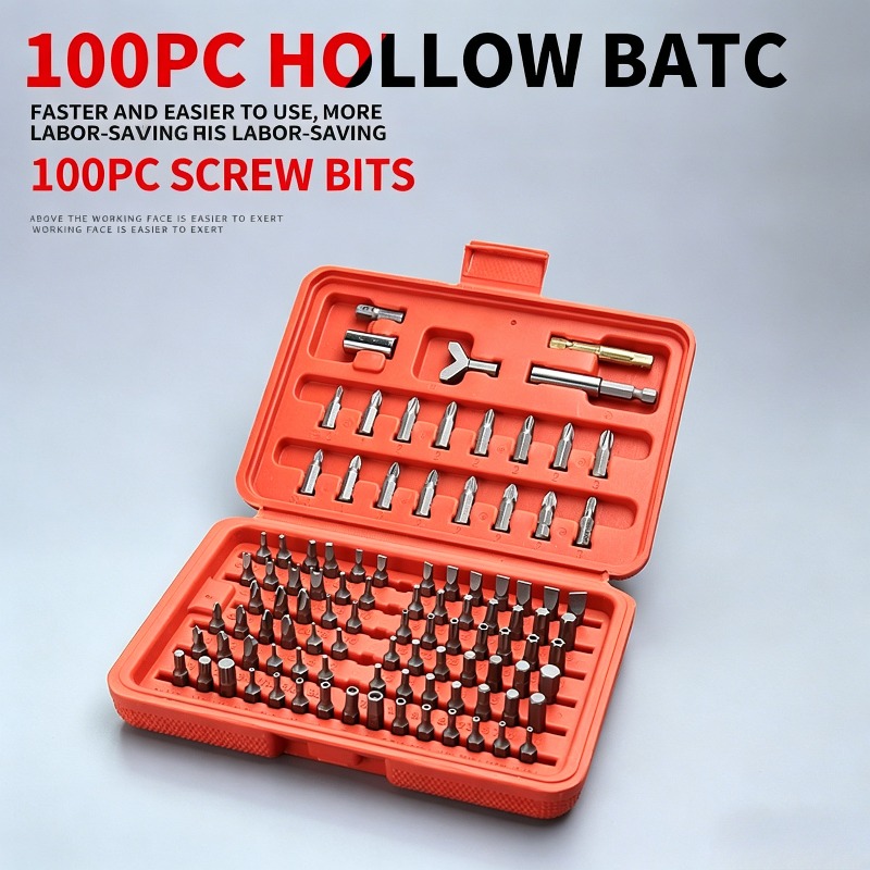 100PCS Screwdriver Bit Set, Ho - Workshop Use Tools recension och pris