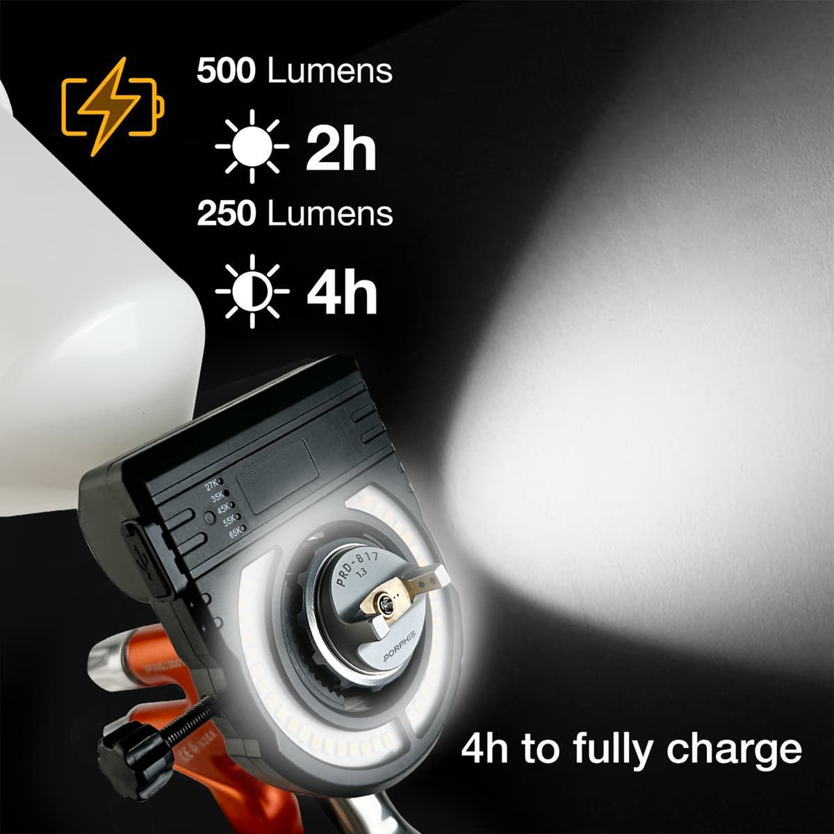 PORPHIS Car Spray Gun Lighting - Workshop Tools Hours recension och pris