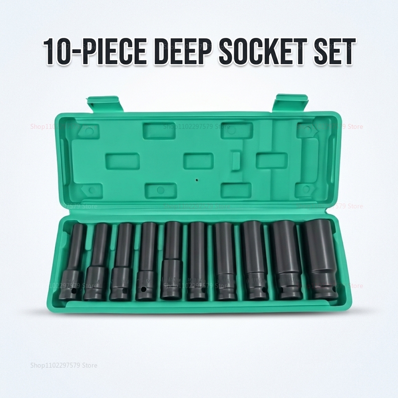 10pcs Socket Wrench Set 8-24mm - Tools Set Workshop recension och pris