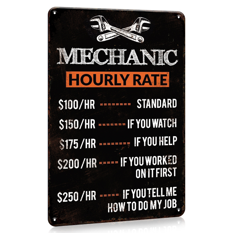 1pc, Mechanic Hourly Rate Meta - Workshop Tools Hours recension och pris