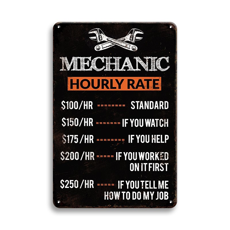 1pc, Mechanic Hourly Rate Meta - Workshop Tools Hours recension och pris