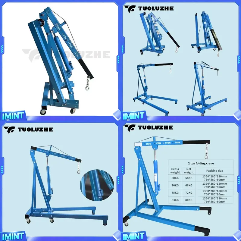 2-ton Foldable Blue Car Engine - Workshop Tools And Equipment recension och pris